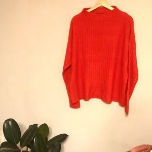 Old Navy Mock-Neck BOLD Ribbed Sweater